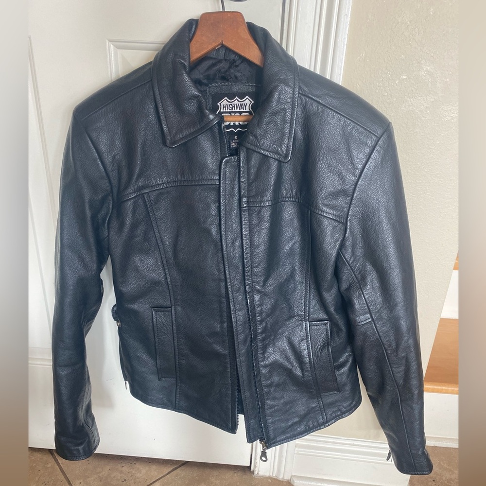Highway One Black Leather Women’s Jacket